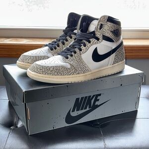 Nike Jordan 1s White Cement